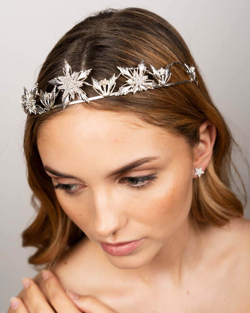 Tiara de novia moderna